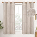 YoungsTex Natural Linen Curtains 48 Inches Length by YoungsTex