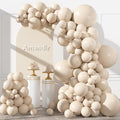 Amandir 153pcs White Sand Balloons Arch Garland Kit Different Sizes | 18 12 10 by Amandir