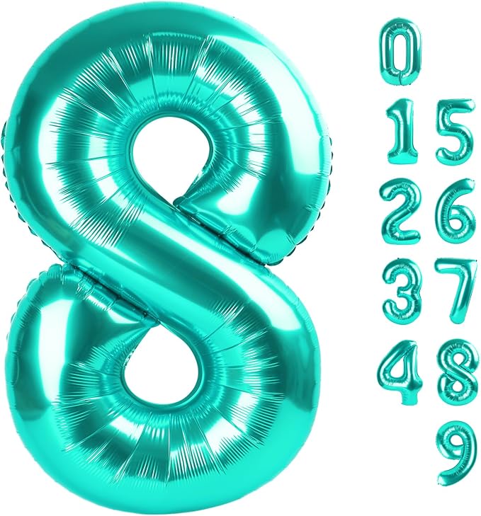 Number 8 Balloons 40 Inch for 8 18 Birthday Party Decorations, by Mluchee