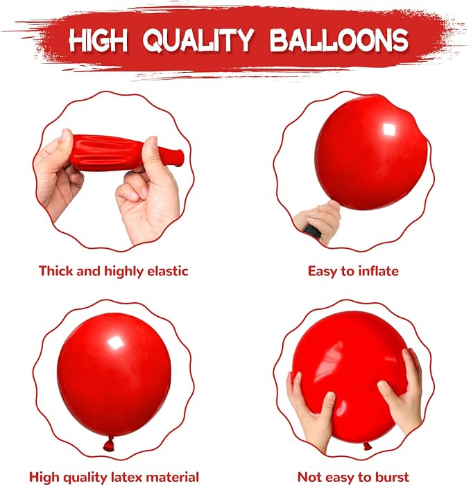 Red Balloon Arch Kit, Graduation, Valentine's Day, Baby Shower, Party - Image 3