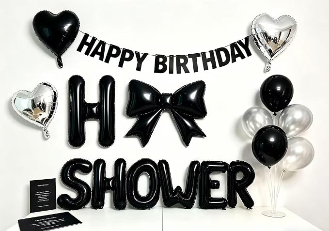 40 Inch Black Letter P Foil Balloon, Large Jumbo Mylar Helium Alphabet Balloon - Image 8