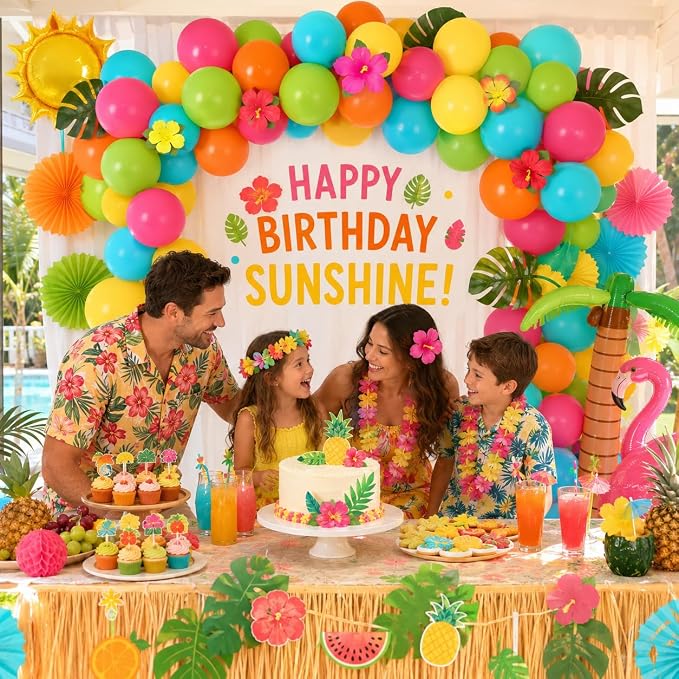 Tropical Balloons, 12 Inch Hawaiian Balloons - Image 7