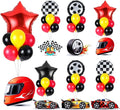 6 Sets Race Car Party Balloons Stand Kit Racing Car Table Centerpieces Decor by Unknown
