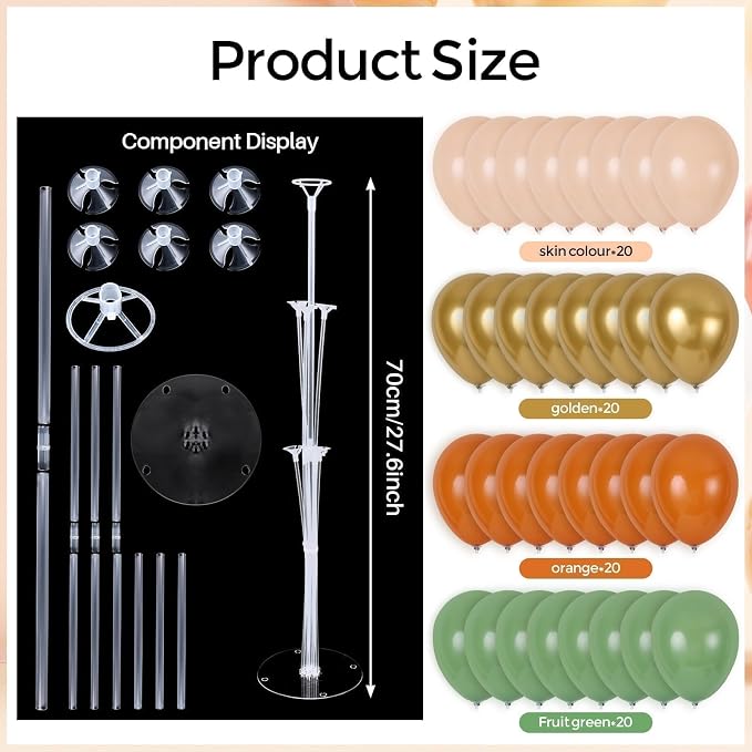 12 Sets Woodland Baby Shower Balloon Stand Kit - Image 3