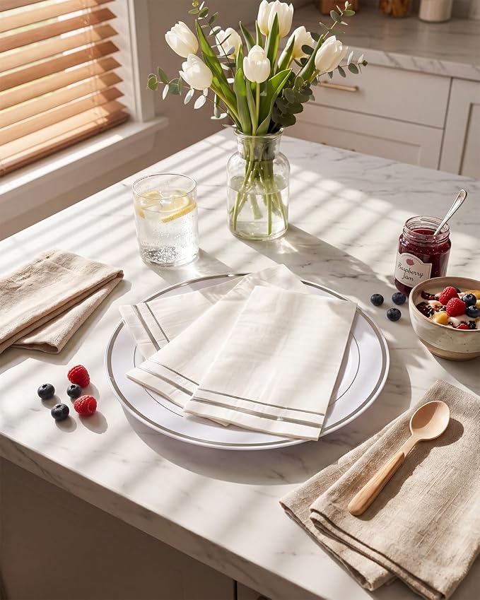 BUCLA 100-Count 3-Ply disposable Napkins - Image 4