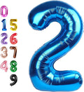 Number Balloons 2 Balloon 40 inch Dark Blue by Enyeopd