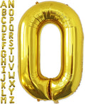VHUWE 40 inch Gold Letter O Balloon, Big Size Alphabet Foil Mylar Helium by VHUWE