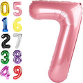 Number 6 Balloon 40 Inch Pearl Pink Balloon by Argthjy