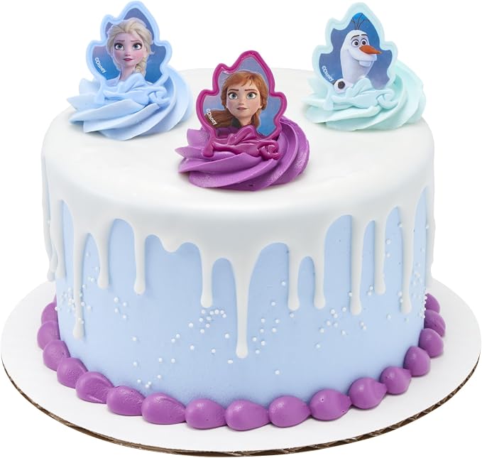DecoPac Frozen II Rings, Cupcake Decorations Featuring Elsa, And Olaf - Image 7