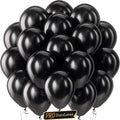 Pro Duralatex Black Extra-Thick Balloons 120 Pack 10 inch | Black Balloons by Bezente