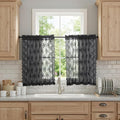 Kotile Short Black Lace Curtains by Kotile+Curtains