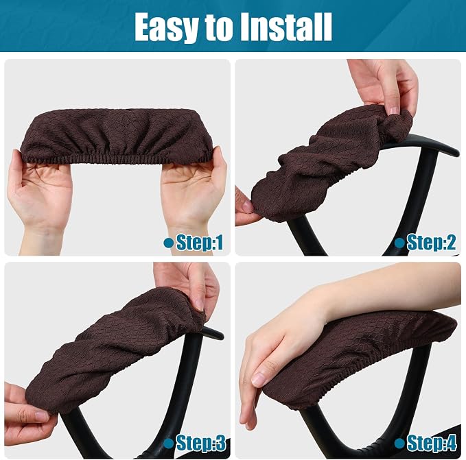 Smiry Office Computer Chair Armrest Covers - Image 4