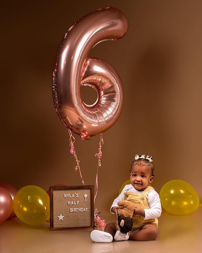 Rose Gold 7 Balloon - Image 8