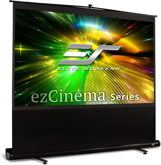 Elite Screens ezCinema 150" 16:9 Pull-Up Projector Screen, 8K/4K UHD Ready, Manual Portable MaxWhite B, Home Theater & Office, Manual, F150NWH