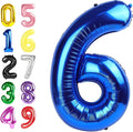 Blue Birthday Balloons for Men 5 Number Balloons 40 Inch | Mix & Match Numbers by Argthjy