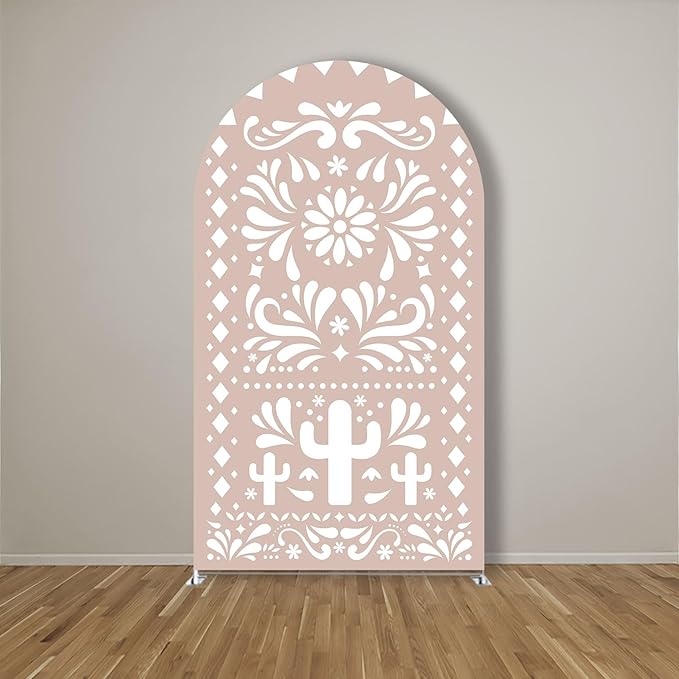 Mexico Theme Arch Stand Covers Fiesta Wedding Party Elastic Fabric Background Birthday Baptismx Baby Shower Decor Props (67x150cm(2.2x5ft),G-3762)