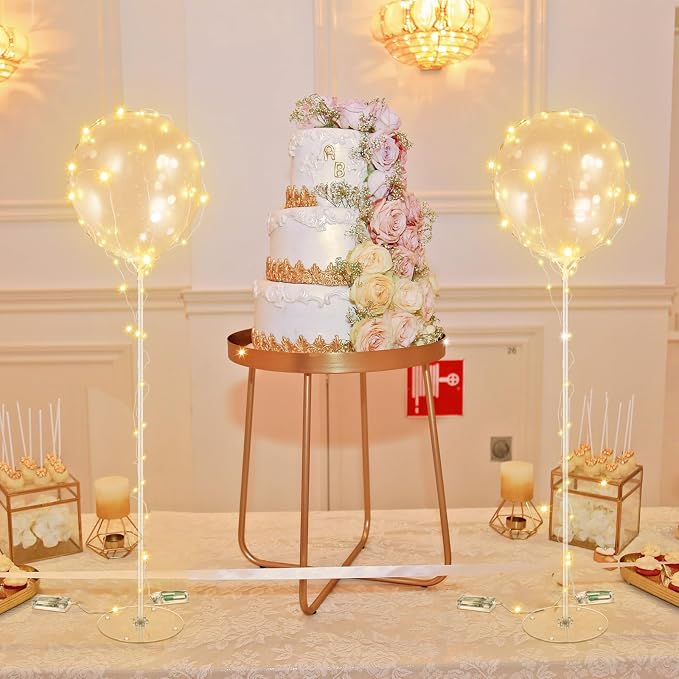Liliful 30 Sets of Balloon Stand Kit and LED Fairy Lights Centerpieces Include - Image 5