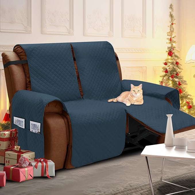 XINEAGE Water Resistant Recliner Cover, 2 Seat Loveseat Covers - Image 2