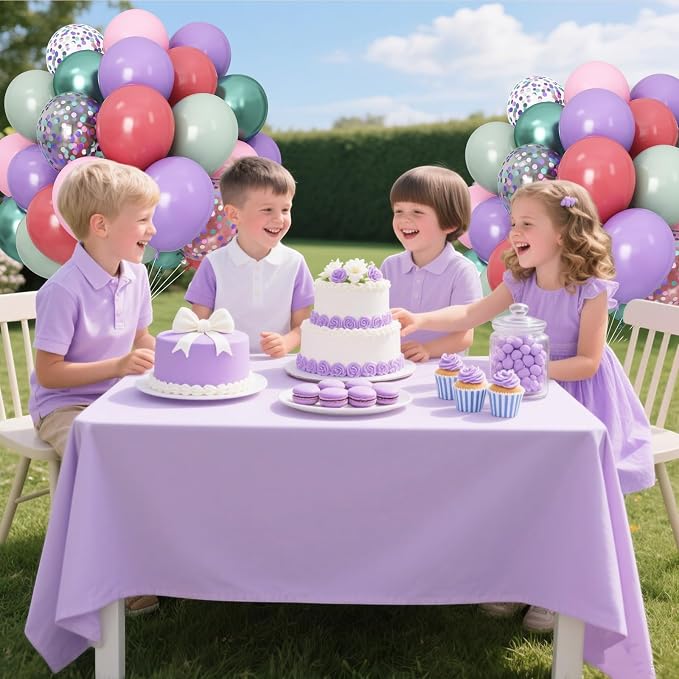 Pink Purple Green Balloons for Mermaid Magic Birthday Party Decorations Under - Image 6