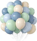 Sage Green Blue Beige Balloons 12inch Boho Birthday Baby Bridal Shower Dino | by Unknown