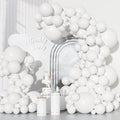 Ouddy Party 129Pcs Matte White Balloons Different Sizes 18 12 10 5 Inch | 6Pcs by OuddyParty