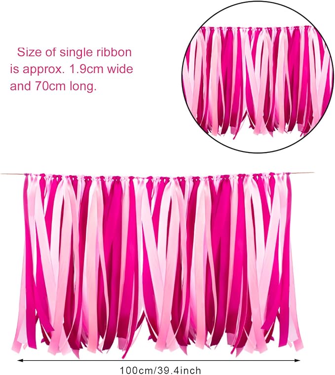 WANDIC Ribbon Tassel Garland, Anniversary, Graduation Party Decor - Image 2