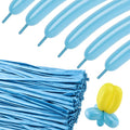 Party Balloons - Pearl Light Blue 260 Long Balloons by KEXINGTUO