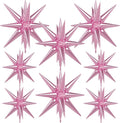 Pink Star Balloons, Large Spiky Balloons | 22 Inch Star Balloons, One-Piece by Adeyoo