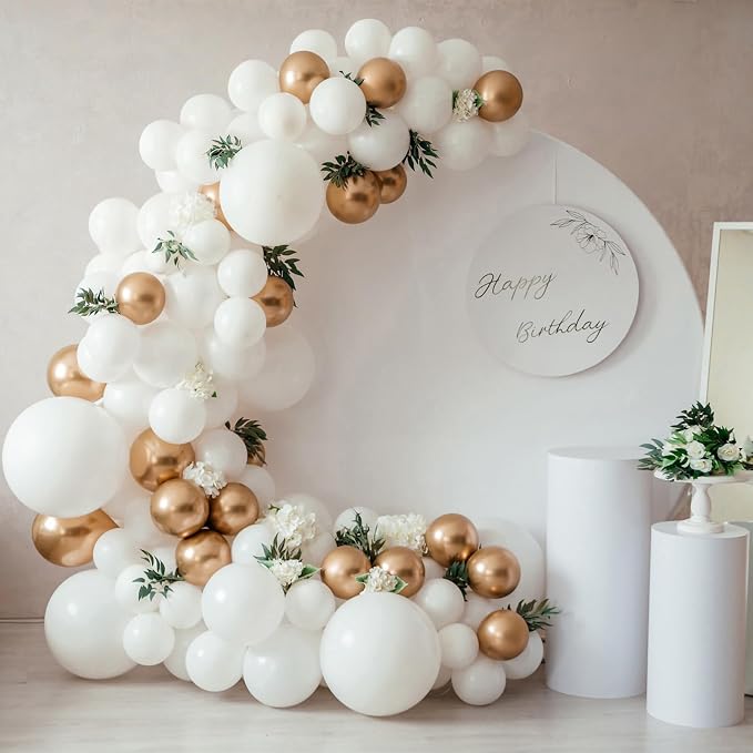 White Balloons - 12 inch 100pcs Latex - Round White Birthday Balloons - Image 8