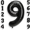 AULE 40 Inch Black Number Balloon 9 Foil 0-9 Birthday Big Numbers | Birthday by AULE