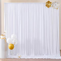 Wrinkle Free White Backdrop Curtains by ENJOYYOURPARTY