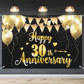 HAMIGAR 6x4ft Happy 30th Anniversary Banner Backdrop by HAMIGAR