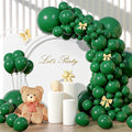 Green Balloons Different Sizes 135pcs 18 12 10 5 Inch Dark Green Balloons Arch by YISHEBAPA
