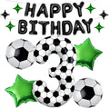 40 Inch Soccer Number 3 Balloon Set, Soccer Birthday Party Decorations | Sports by Unknown