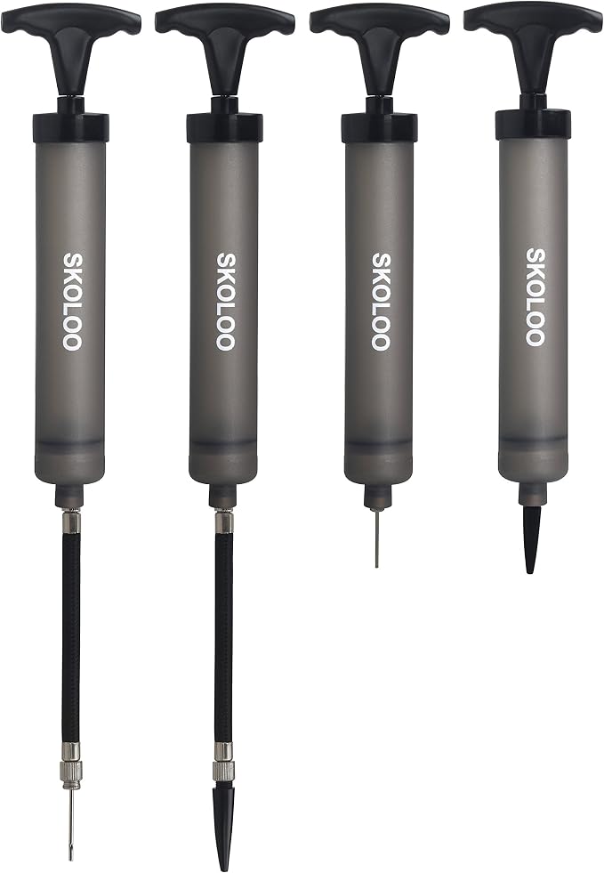 SKOLOO 10" Portable Hand Air Ball Pump Inflator Kit - Image 6