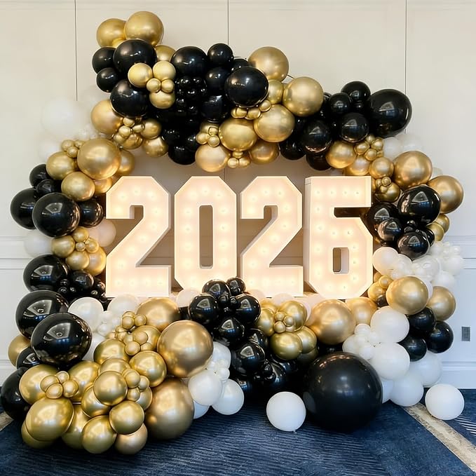 50pcs Metallic Gold Balloons 12 Inch, Premium Shiny Chrome Latex Balloon - Image 3