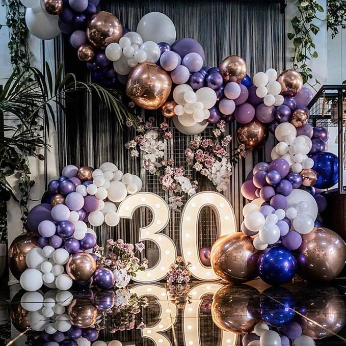 12 Inch Metallic Rose Gold Balloons, Baby Shower, Graduate Party Decorations - Image 7
