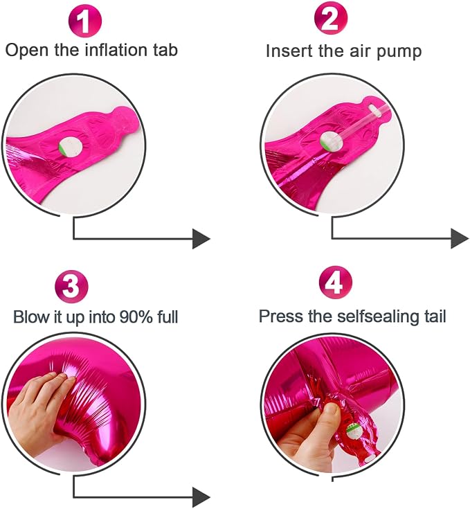 Hot Pink 25 Balloon - Image 6