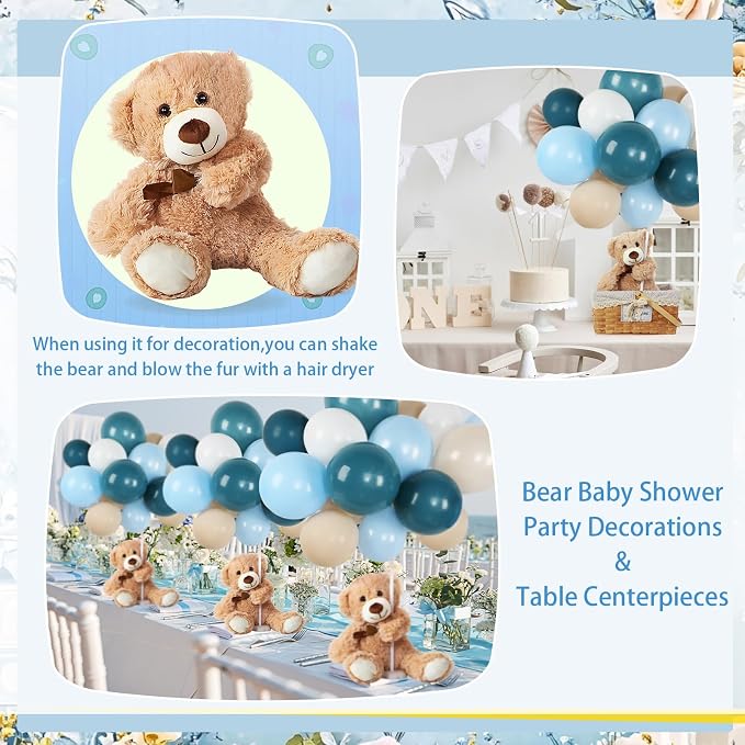 Meooeck 185 Pcs Bear Baby Shower Party Decorations Table Centerpieces 5 Pcs 13. - Image 6