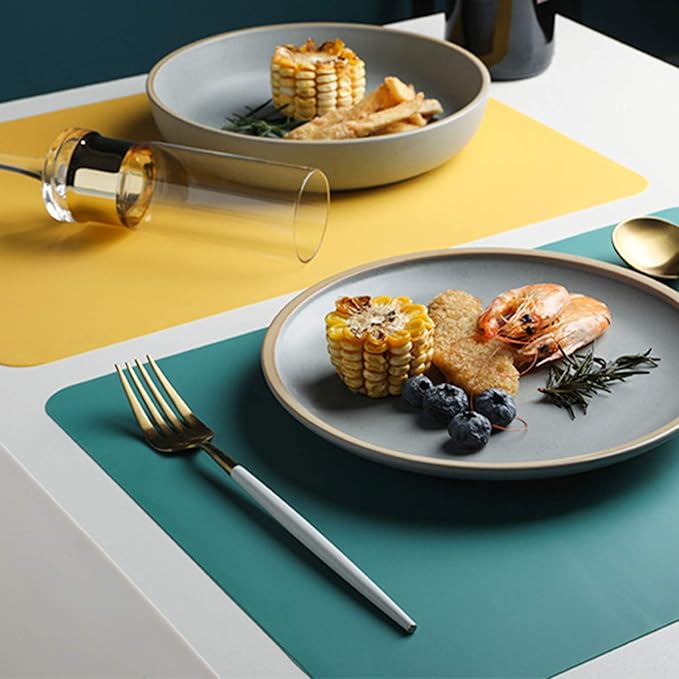 Silicone Placemats, Food-Grade Non-Slip Waterproof, Stain Resistant, Countertop - Image 3