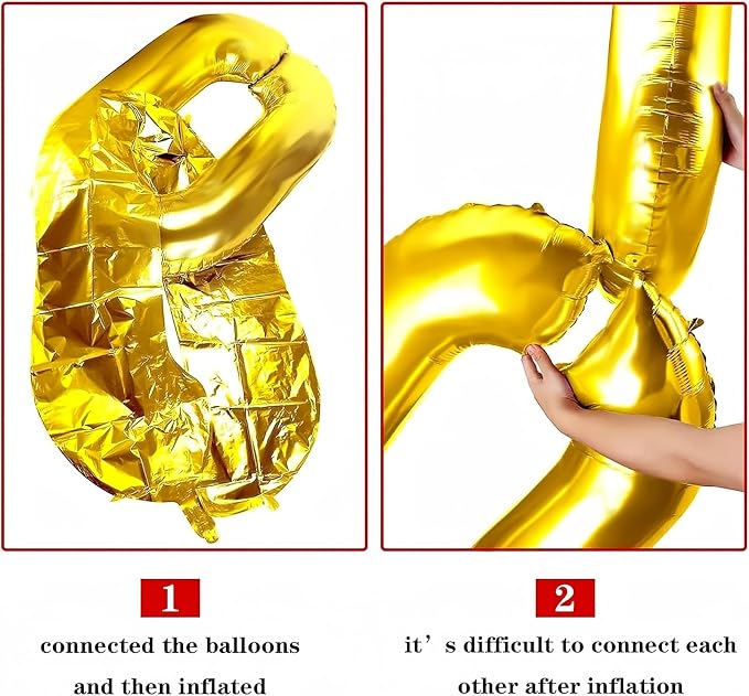 Foil Chain Balloons, Jumbo Balloon Chain - Image 3