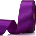 1-1/2 Inch 60 Yards Purple Solid Satin Ribbon by Unknown