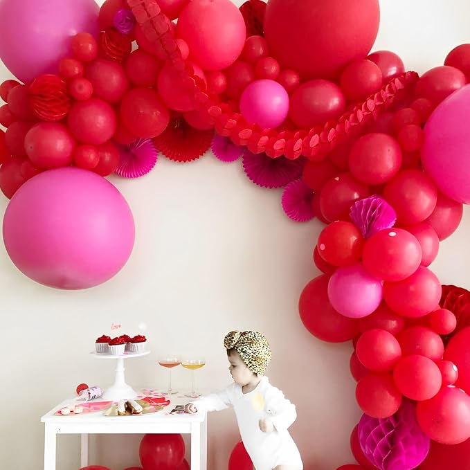 Voircoloria 66pcs Red Latex Party Balloons, 12inch | - Image 7