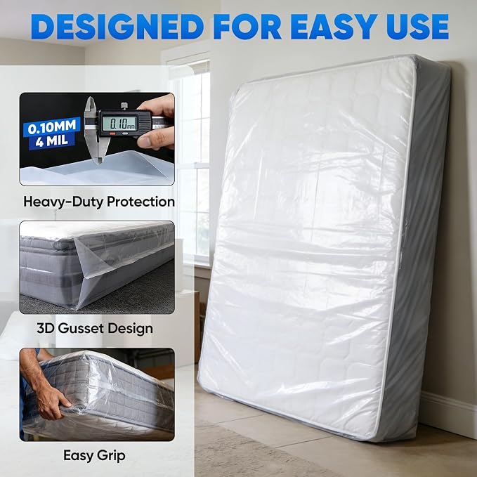 TICONN 1PK Plastic Mattress Bag - Image 2