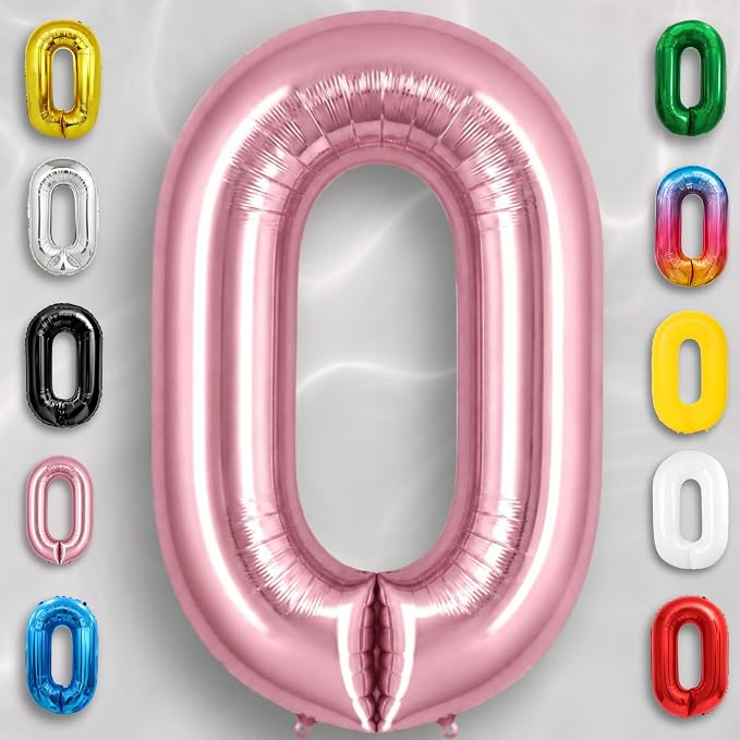 Black Number 0 to 9 Mylar Balloon 40 Inch - Image 3