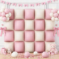 HILAVO Dusty Pink and White Square Balloon by HILAVO
