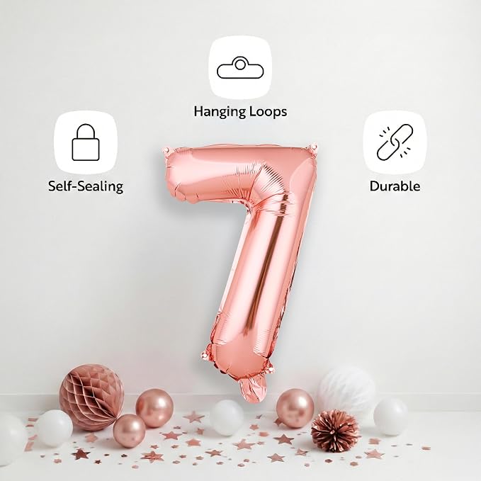 Restaurantware-Balloonify 16 Inch Number Balloon, 1 Digital Party Balloon - Image 4