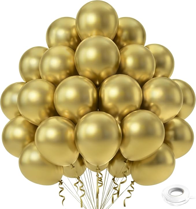 Gold Balloons, Baby Shower, Anniversary, Graduation, Wedding Decorations by GoldenParty