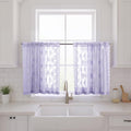 Kotile Light Purple Sheer Lace Curtains by Kotile+Curtains