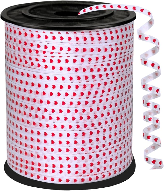 500 Yards Valentine Ribbon, 1/5 Inch Ribbon, Balloon String, by YCDMLJC